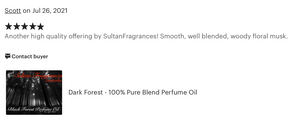 Sultan Fragrances Exclusive Blend - “Dark Forest 2.0”