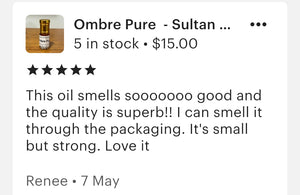 Sultan Fragrances Exclusive Blend  “Ombre Pure”