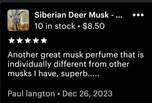 Load image into Gallery viewer, Deer Musk - &quot;Siberian Deer Musk&quot;  Pure Oil Perfume