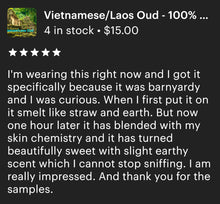 Load image into Gallery viewer, Oud Oil 100% Pure - &quot;Vietnamese/Laos Oud&quot;