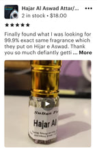 Load image into Gallery viewer, &quot;Hajar Al Aswad&quot; Attar/Perfume Oil - 100% Pure &amp; Natural Original Recipe | Vegan Option Available