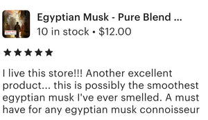 Sultan Fragrances Exclusive Blend - “Egyptian Musk”