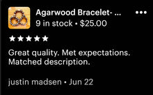 Load image into Gallery viewer, Agarwood Bracelet- 100% Pure Vietnamese Agarwood - Unisex