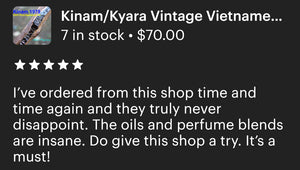 Oud Oil 100% Pure  -  Vintage Vietnamese Kinam / Kyara (沈香) Oud Oil 1979