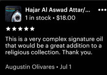 Load image into Gallery viewer, &quot;Hajar Al Aswad&quot; Attar/Perfume Oil - 100% Pure &amp; Natural Original Recipe | Vegan Option Available