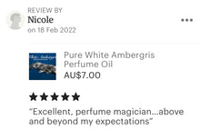 Load image into Gallery viewer, Amber/Ambergris Pure Perfume Oil - &quot;White Amber&quot;