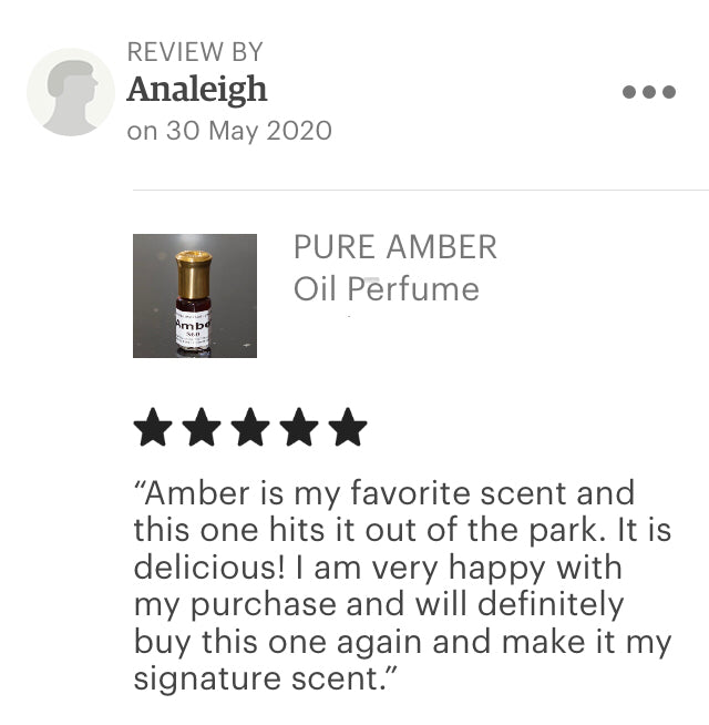 Amber/Ambergris Pure Perfume Oil - Pure Ambergris Oil A Grade