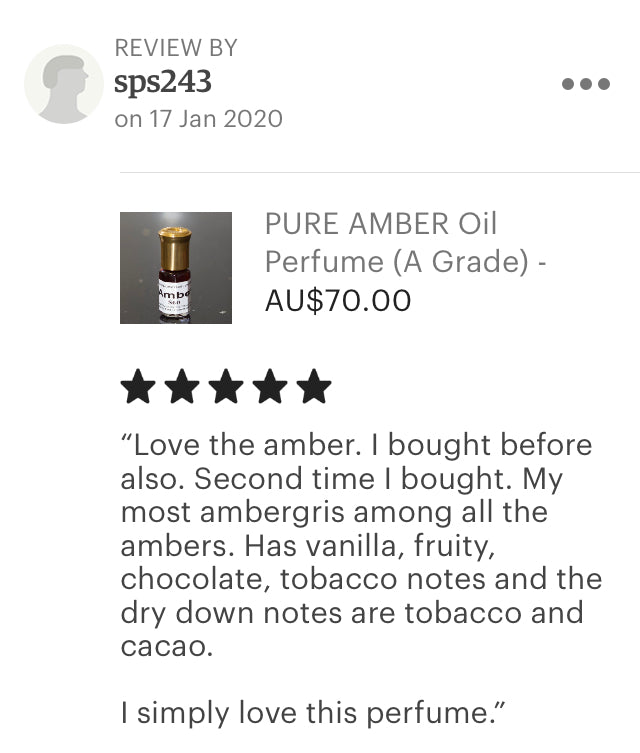 Amber/Ambergris Pure Perfume Oil - Pure Ambergris Oil A Grade – Sultan  Fragrances