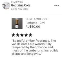 Load image into Gallery viewer, Amber/Ambergris Pure Perfume Oil - &quot;Pure Ambergris Oil&quot; A Grade