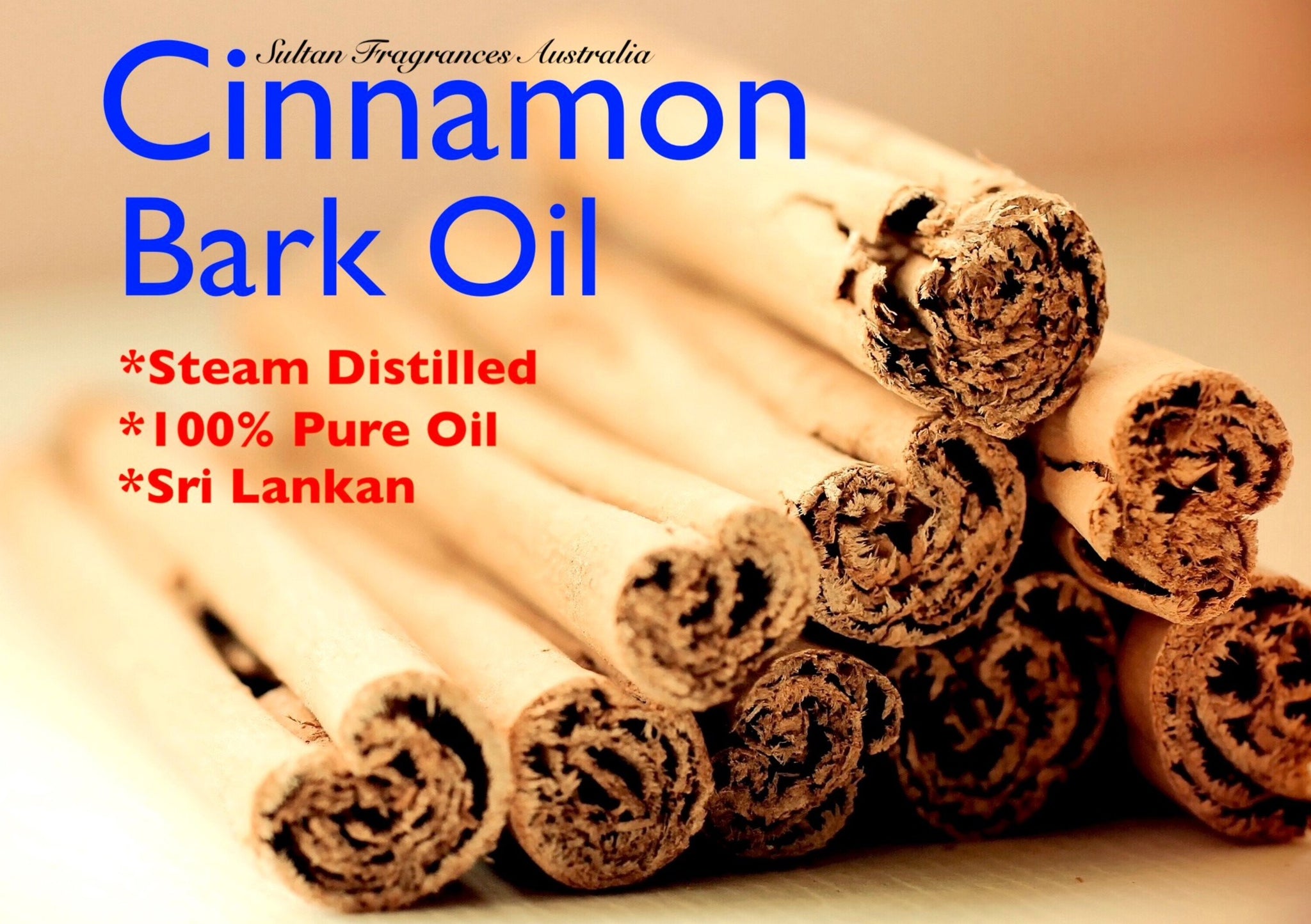 Cinnamon Bark 100 Steam Distilled, Sri Lankan Oil Sultan Fragrances