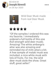 Load image into Gallery viewer, Deer Musk - &quot;Wild Deer Musk&quot;  Pure Oil Perfume