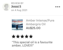 Load image into Gallery viewer, Amber/Ambergris Pure Perfume Oil - &quot;Pure Ambergris Oil&quot; A Grade