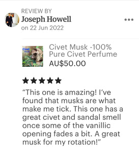 Civet Musk -100% Pure Civet Perfume Oil