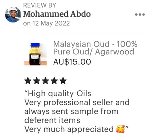 Oud Oil 100% Pure - Malaysian Oud Oil - A+ Grade