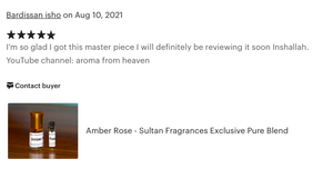 Sultan Fragrances Exclusive Blend - “Amber Rose”