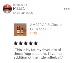 Amber/Ambergris Pure Perfume Oil - " AMBER CLASSIC (A GRADE) "
