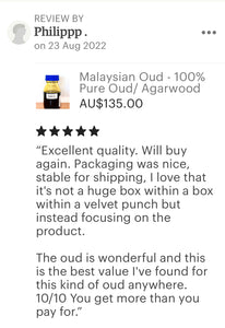 Oud Oil 100% Pure - Malaysian Oud Oil - A+ Grade