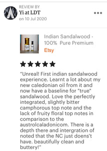 Sandalwood - 100% Pure Indian Premium Sandalwood Oil