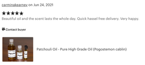 Patchouli Oil - 100% Pure High Grade Oil