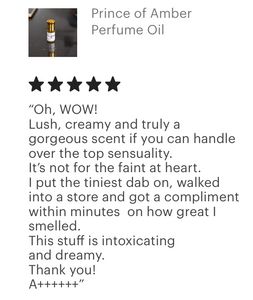 Amber/Ambergris Pure Perfume Oil - "Prince of Amber"
