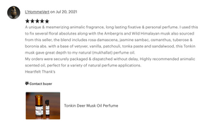 Deer Musk - "Tonkin Deer Musk" Pure Oil Perfume